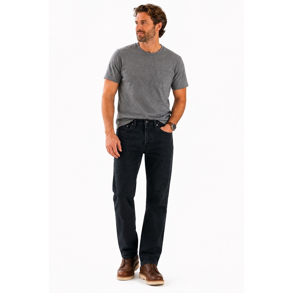 Levi's 514 Premium Straight Leg Jeans Dark Wash 36x32 Stretch Denim